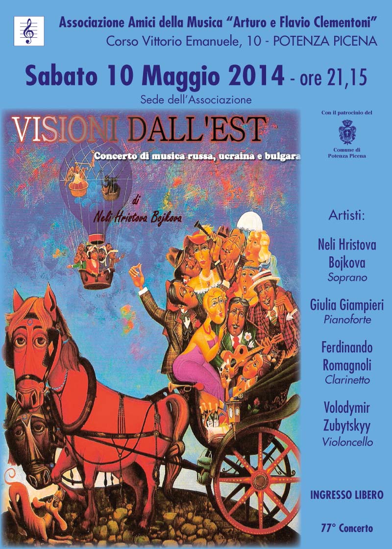 Visioni dall'Est - Concerto di musica russa, ucraina e bulgara - 10 maggio 2014