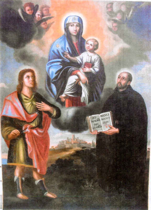 Quado di Sant'Ignazio e San Girio a restauro ultimato. Foto Ars Nova.