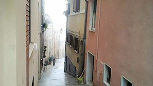 Scalinata di Via Galiziano, quartire dove è nato Augusto Domenichini, nonno di Eduardo Ruben.